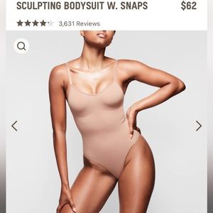 SKIMS Sculpting Bodysuit with Snaps  Large/XL